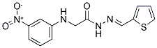 2-(3-NITROANILINO)-N'-(2-THIENYLMETHYLENE)ACETOHYDRAZIDE Struktur