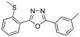 2-(3-METHYLPHENYL)-5-[2-(METHYLSULFANYL)PHENYL]-1,3,4-OXADIAZOLE Struktur