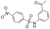 N-(3-ACETYLPHENYL)-4-NITROBENZENESULFONAMIDE Structure