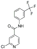 N4-[3-(TRIFLUOROMETHYL)PHENYL]-2-CHLOROISONICOTINAMIDE Struktur