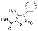 4-AMINO-3-PHENYL-2-THIOXO-2,3-DIHYDRO-THIAZOLE-5-CARBOXYLIC ACID AMIDE Struktur