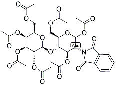 2-PHTHALIMIDOLACTOSAMINE, HEPTAACETATE Struktur