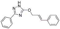 3-PHENYL-5-(3-PHENYLPROP-2-ENYLOXY)-1H-1,2,4-TRIAZOLE Struktur