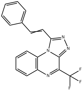 1-STYRYL-4-(TRIFLUOROMETHYL)[1,2,4]TRIAZOLO[4,3-A]QUINOXALINE Struktur