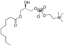 1-NONANOYL-2-HYDROXY-SN-GLYCERO-3-PHOSPHOCHOLINE;09:0 LYSO PC, 253678-66-9, 結(jié)構(gòu)式