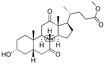 5-BETA-CHOLANIC ACID-3-ALPHA-OL-7,12-DIONE METHYL ESTER Struktur