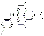 N-(2,4,6-TRIISOPROPYLPHENYL)SULFONYL(4-IODO)ANILINE Struktur