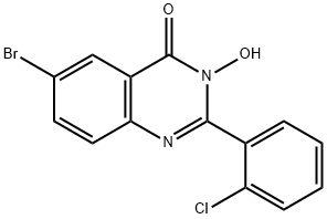 6-BROMO-2-(2-CHLOROPHENYL)-3-HYDROXY-4(3H)-QUINAZOLINONE Struktur