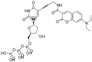 DIETHYLAMINOCOUMARIN-5-DUTP Struktur