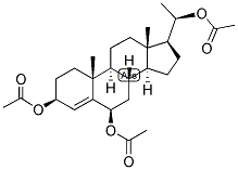 4-PREGNEN-3-BETA, 6-BETA, 20-BETA-TRIOL TRIACETATE Struktur