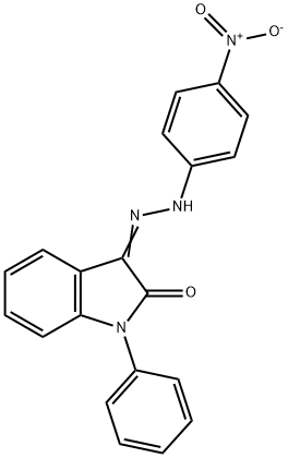 1-PHENYL-1H-INDOLE-2,3-DIONE 3-[N-(4-NITROPHENYL)HYDRAZONE] Struktur