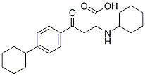 2-(CYCLOHEXYLAMINO)-4-(4-CYCLOHEXYLPHENYL)-4-OXOBUTANOIC ACID Struktur