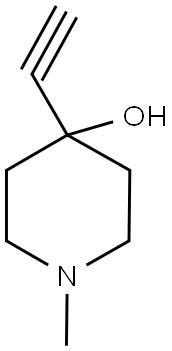 4-PIPERIDINOL, 4-ETHYNYL-1-METHYL- Struktur