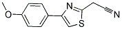 2-(4-(4-METHOXYPHENYL)THIAZOL-2-YL)ACETONITRILE Struktur