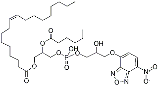 1-OLEOYL-2-[6-[(7-NITRO-2-1,3-BENZOXADIAZOL-4-YL)AMINO]CAPROYL]-SN-GLYCERO-3-[PHOSPHO-RAC-(1-GLYCEROL)] (SODIUM SALT) Struktur