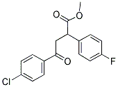 METHYL 4-(4-CHLOROPHENYL)-2-(4-FLUOROPHENYL)-4-OXOBUTANOATE Struktur