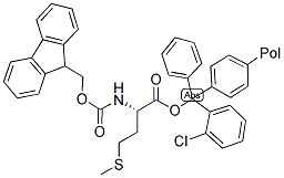 FMOC-MET-2-CL-TRT RESIN Struktur