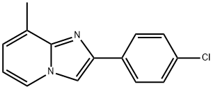 2-(4-CHLOROPHENYL)-8-METHYLIMIDAZO[1,2-A]PYRIDINE Struktur