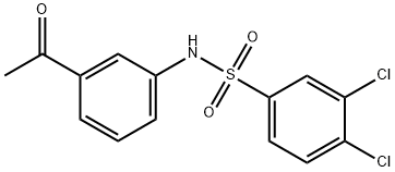 N-(3-ACETYLPHENYL)-3,4-DICHLOROBENZENESULFONAMIDE Structure