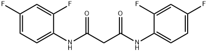 N1,N3-BIS(2,4-DIFLUOROPHENYL)MALONAMIDE Struktur