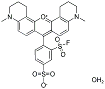 SULFORHODAMINE Q 2-ACID FLUORIDE Struktur