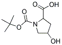 4-HYDROXY-PYRROLIDINE-1,2-DICARBOXYLIC ACID 1-TERT-BUTYL ESTER Struktur