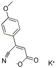 POTASSIUM 3-CYANO-3-(4-METHOXYPHENYL)ACRYLATE Struktur