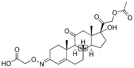 4-PREGNEN-17,21-DIOL-3,11,20-TRIONE 21-ACETATE 3-CARBOXYMETHYLOXIME : BSA Struktur