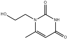 1-(2-HYDROXY-ETHYL)-6-METHYL-1H-PYRIMIDINE-2,4-DIONE Struktur