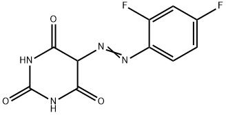 5-[2-(2,4-DIFLUOROPHENYL)DIAZENYL]-2,4,6-PYRIMIDINETRIOL Struktur