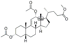 9(11), (5-BETA)-CHOLENIC ACID-3-ALPHA, 12-ALPHA-DIOL DIACETATE METHYL ESTER Struktur