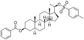 5-ALPHA-PREGNAN-3-BETA, 20-BETA-DIOL 3-BENZOATE 20-BETA-P-TOLUENESULPHONATE Struktur