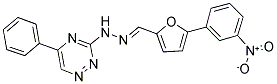 5-(3-NITROPHENYL)-2-FURALDEHYDE (5-PHENYL-1,2,4-TRIAZIN-3-YL)HYDRAZONE Struktur