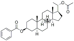 5-ALPHA-PREGNAN-3-BETA, 20-ALPHA-DIOL 20-ACETATE 3-BENZOATE Struktur