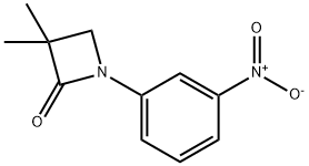 3,3-DIMETHYL-1-(3-NITROPHENYL)-2-AZETANONE Struktur