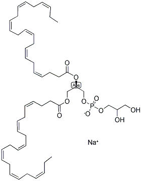 1,2-DOCOSAHEXAENOYL-SN-GLYCERO-3-[PHOSPHO-RAC-(1-GLYCEROL)] (SODIUM SALT) Struktur