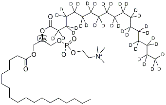 1-STEAROYL-2-STEAROYL(D35)-SN-GLYCERO-3-PHOSPHOCHOLINE Struktur