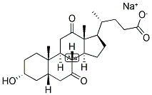 5-BETA-CHOLANIC ACID-3-ALPHA-OL-7,12-DIONE SODIUM SALT Struktur