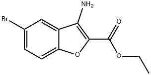 3-AMINO-5-BROMO-BENZOFURAN-2-CARBOXYLIC ACID ETHYL ESTER Struktur