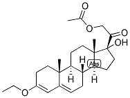 3,5-PREGNADIEN-3,17,21-TRIOL-20-ONE 21-ACETATE 3-ETHYL ETHER Struktur