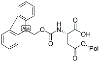 FMOC-L-ASP(PEG-PS)-OAI Struktur