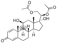 1,4-PREGNADIEN-11-BETA, 17,20-BETA, 21-TETROL-3-ONE 20,21-DIACETATE Struktur