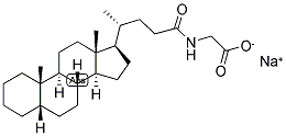 5-BETA-CHOLANIC ACID N-(CARBOXYMETHYL)-AMIDE SODIUM SALT Struktur