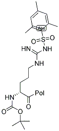 BOC-D-ARG(MTS)-PAM RESIN Struktur