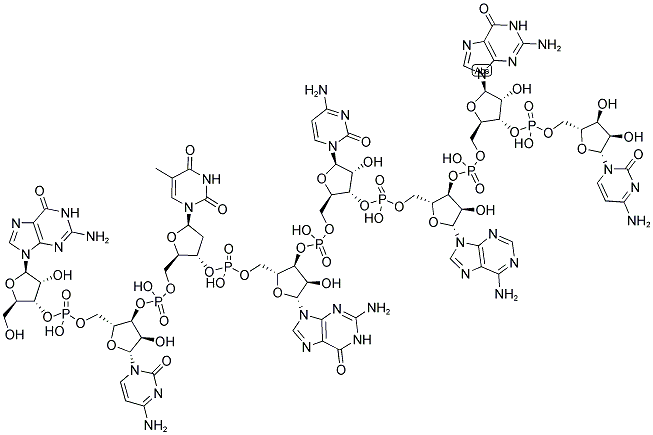 GCTGCAGC, 5'-NON-PHOSPHORYLATED Struktur