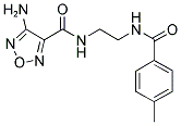 4-AMINO-N-{2-[(4-METHYLBENZOYL)AMINO]ETHYL}-1,2,5-OXADIAZOLE-3-CARBOXAMIDE Struktur