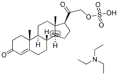 4-PREGNEN-21-OL-3,20-DIONE SULPHATE, TRIETHYL AMMONIUM SALT Struktur