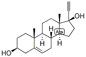 ETHYNYLANDROSTENDIOL Struktur