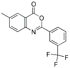 6-METHYL-2-[3-(TRIFLUOROMETHYL)PHENYL]-4H-3,1-BENZOXAZIN-4-ONE Struktur