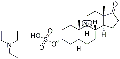 5-ALPHA-ANDROSTAN-3-ALPHA-OL-17-ONE SULPHATE, TRIETHYL AMMONIUM SALT Struktur